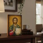 Icoană pe lemn, Iisus Pantocrator - imagine 3